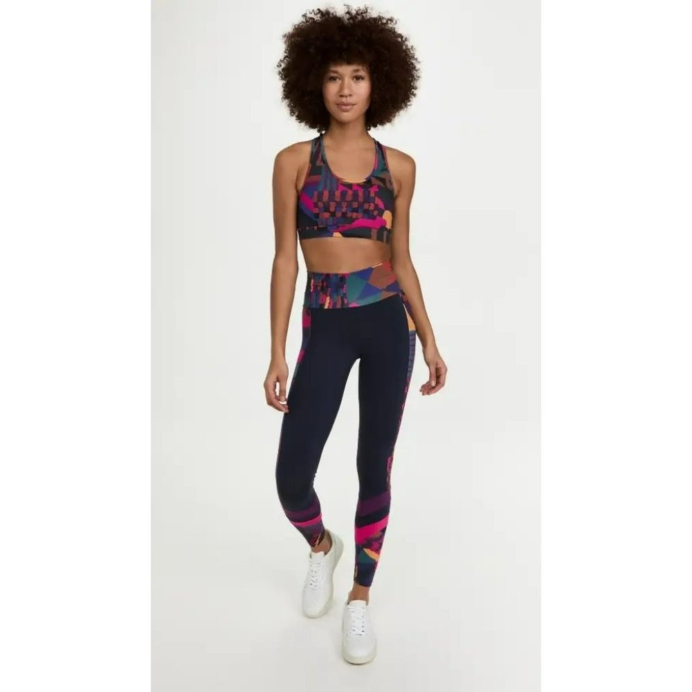 Farm Rio Abstract Leggings Pants Blue Medium - Picture 4 of 4